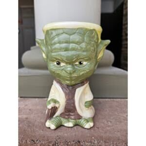 2013 Star Wars Galerie Yoda Cup Chalice Goblet Planter Retired Collector 3D New